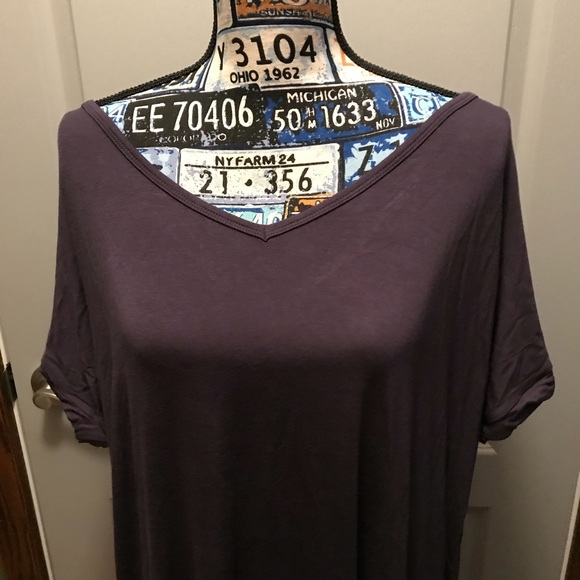 NWT Oversized Maxi Side Slits T-Shirt Dress - Picture 3 of 8